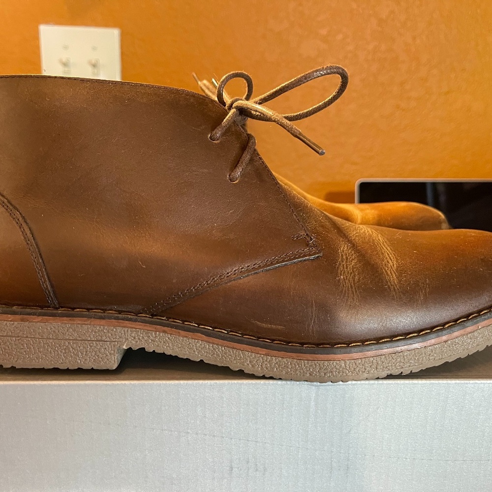 St Johns Bay Leather Lace-up Boots US Size 11